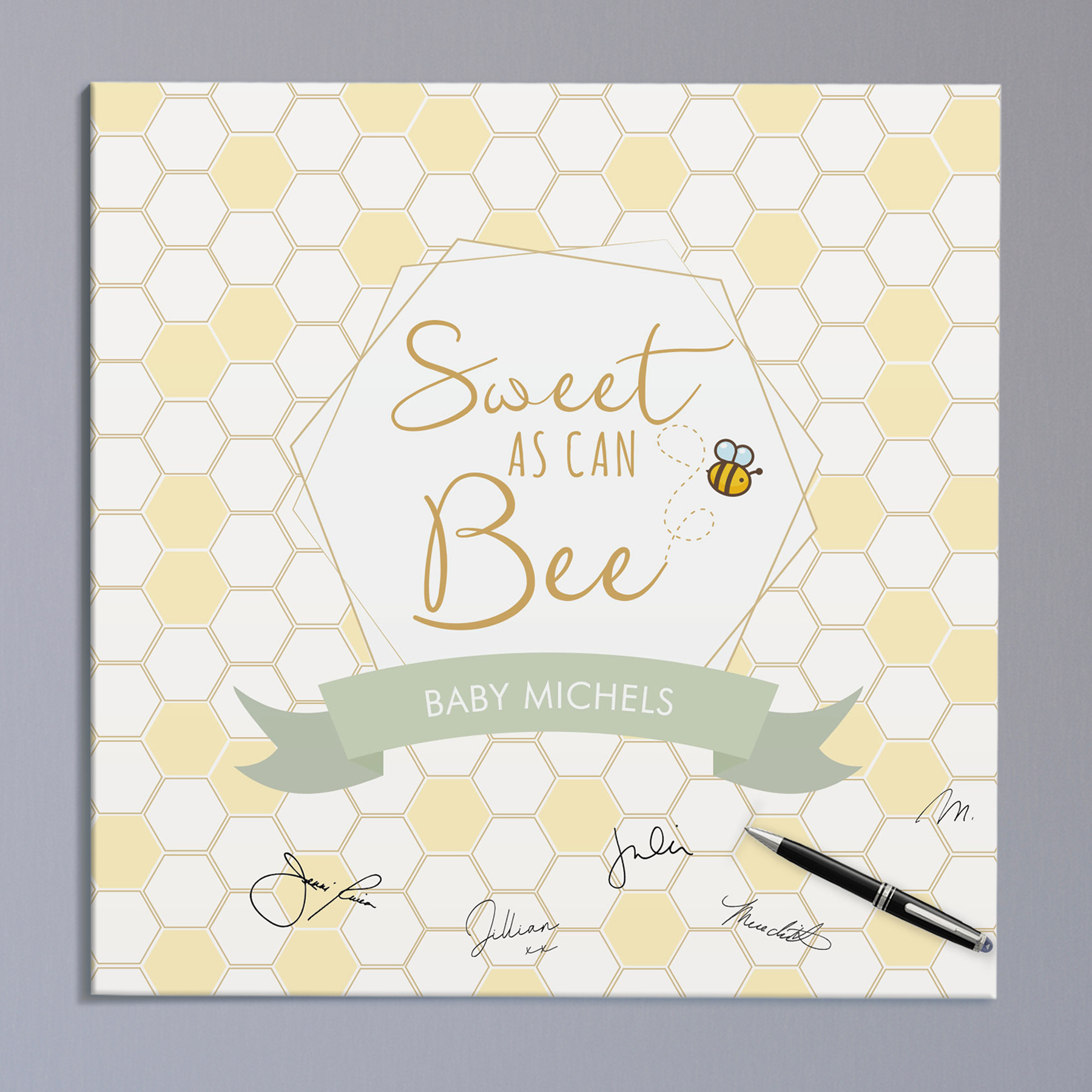 Sweet as Can Bee Alternate Guest Book Canvas  91xxx4X